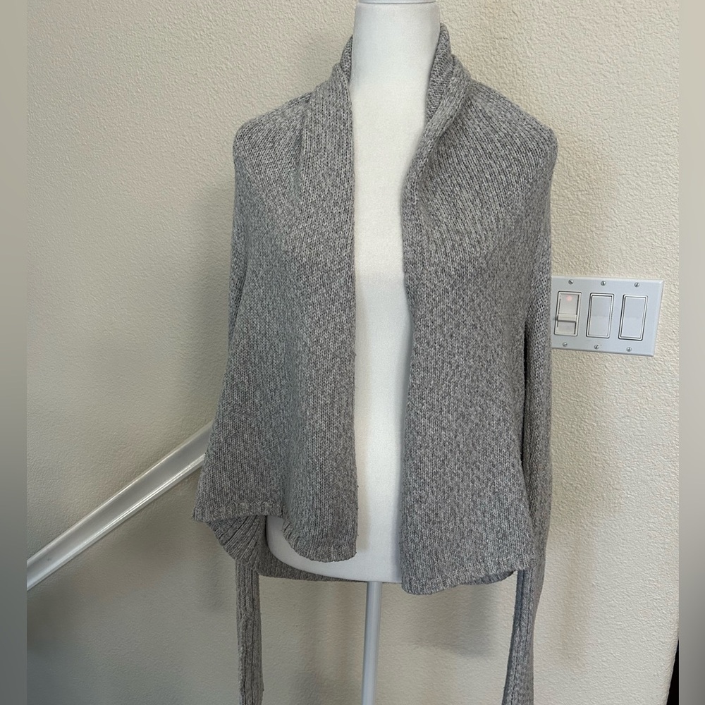 Club Monaco Open Front Cardigan Jacket Light Gray Size M